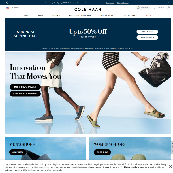 Cole Haan website