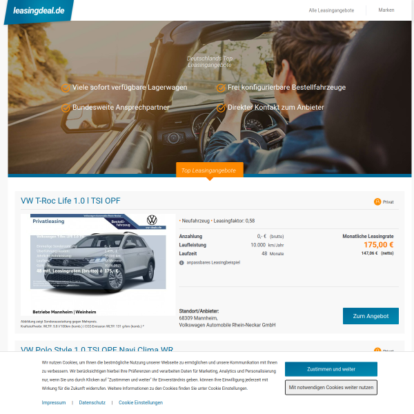 leasingdeal.de website
