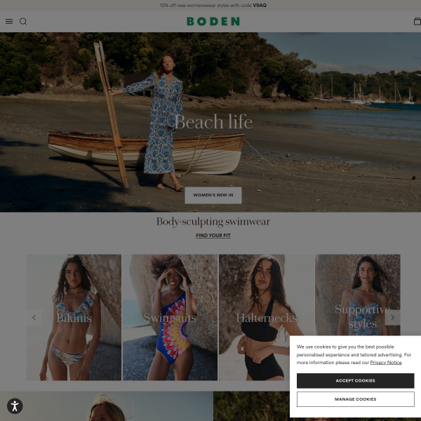 Boden website