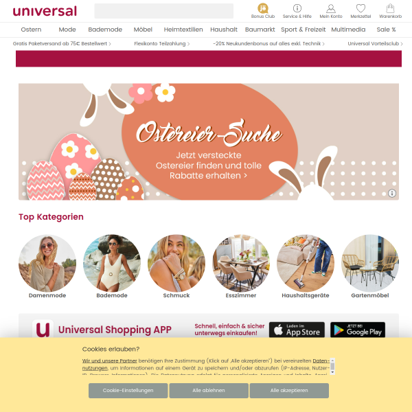universal.at website