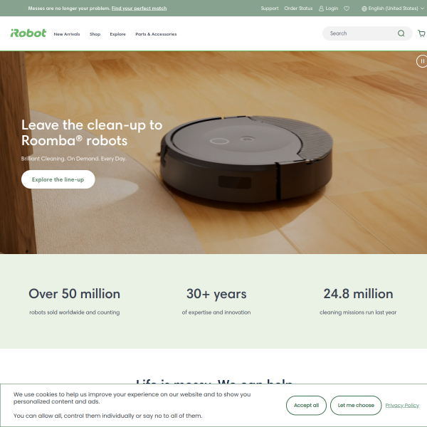 iRobot website