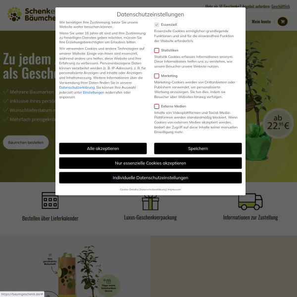 schenkeinbaeumchen.de website