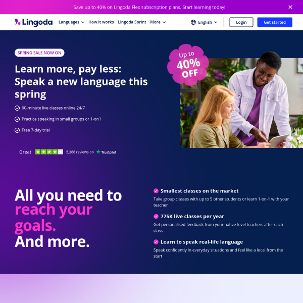 Lingoda website