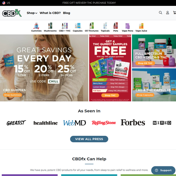 CBDFx website