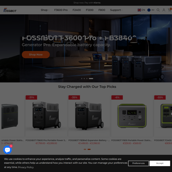 eu.fossibot.com website