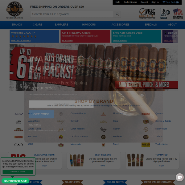 Best Cigar Prices website
