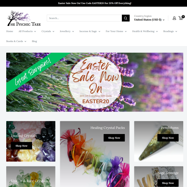thepsychictree.co.uk website