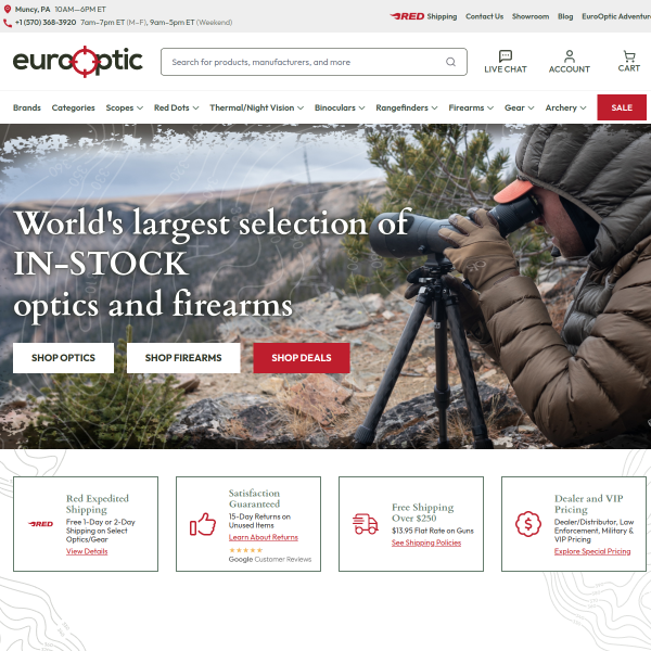eurooptic.com website