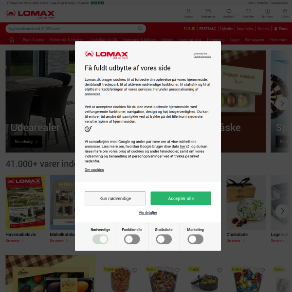lomax.dk website