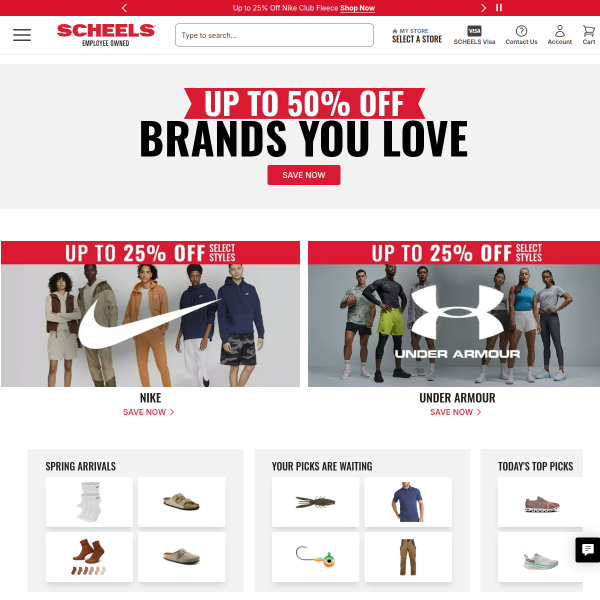 scheels website