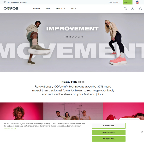 oofos.com_Auto website