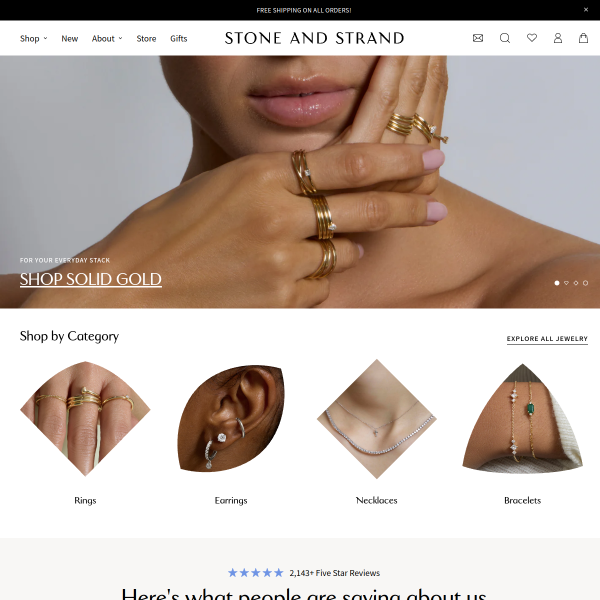 stoneandstrand.com website