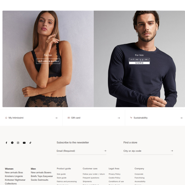 Intimissimi website