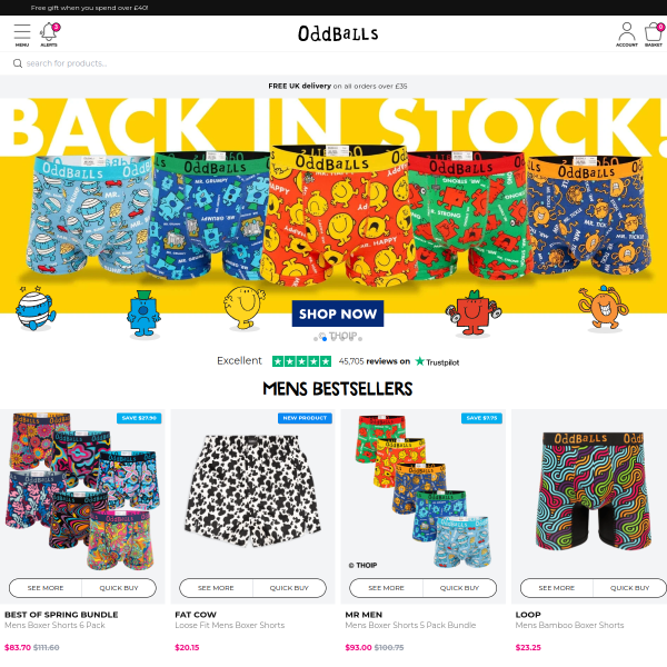 Myoddballs.com website