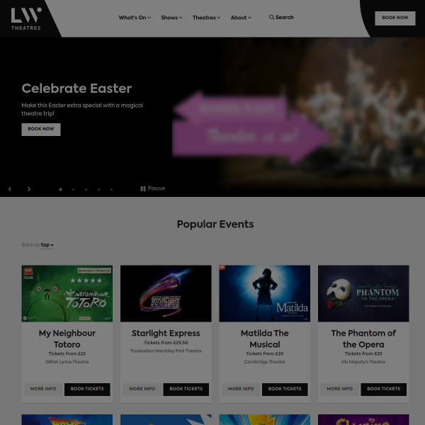 lwtheatres website
