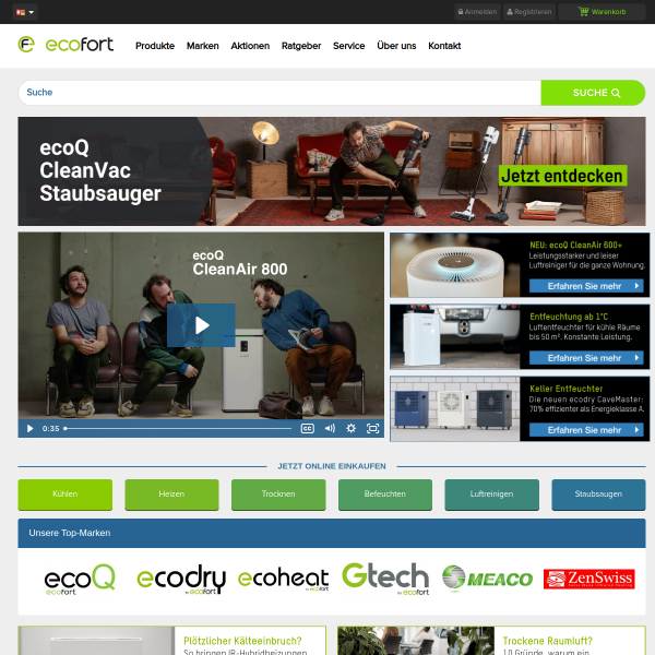 ecofort.ch website