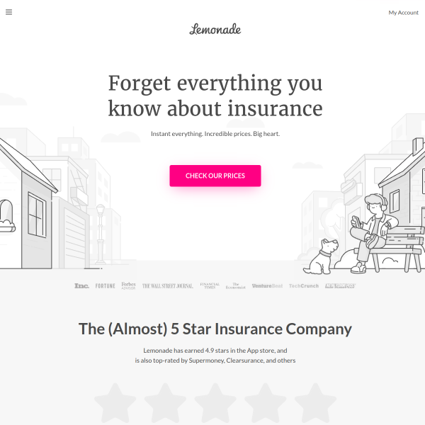 lemonade.com website