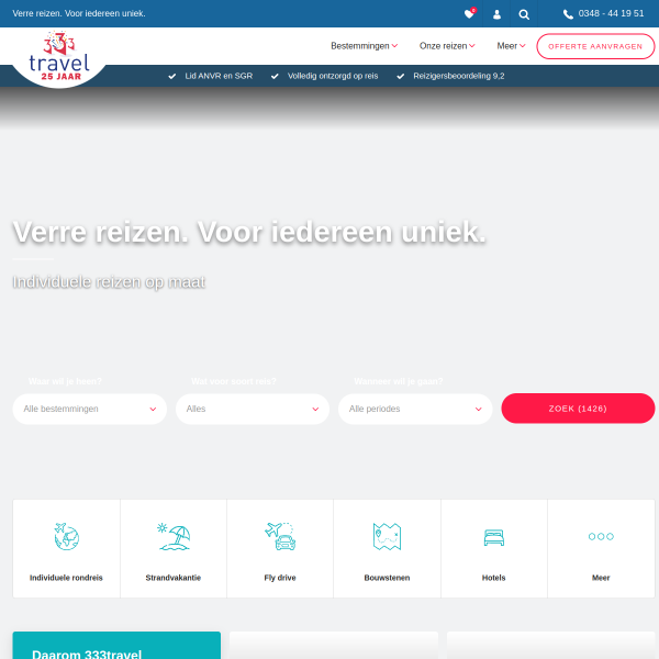 333travel.nl website