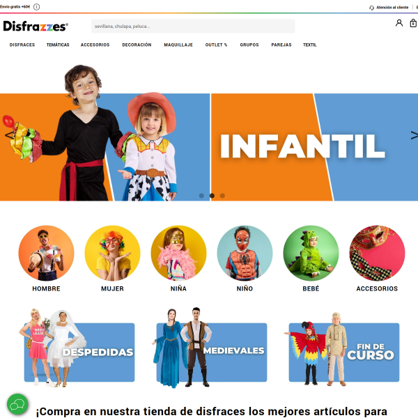 disfrazzes.com website