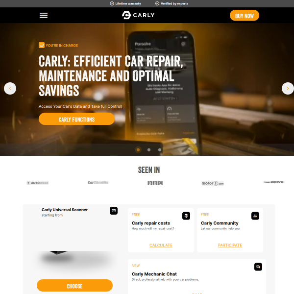 mycarly.com website
