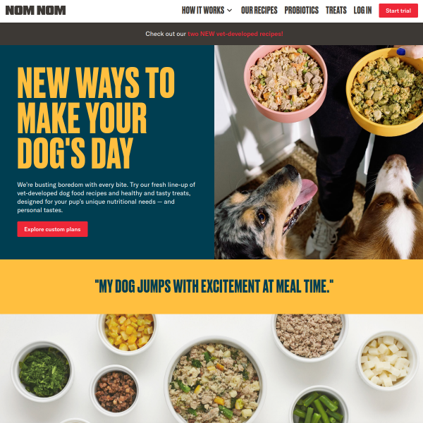nomnomnow website