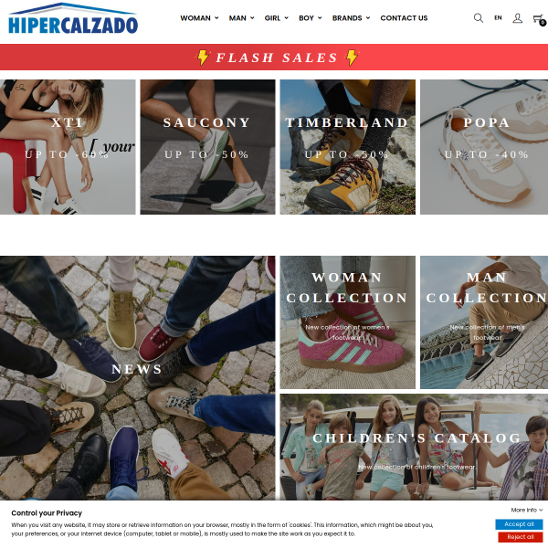 hipercalzado.com website