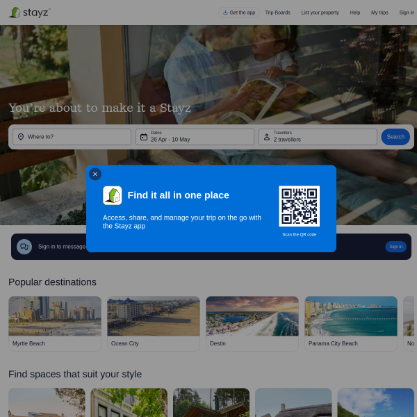 stayz website