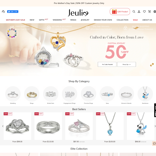 jeulia.com website