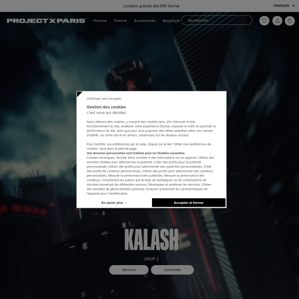 projectxparis.com website