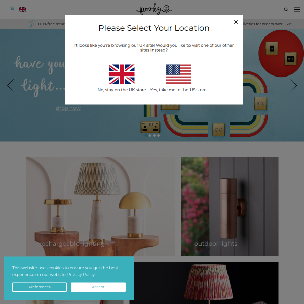pooky.com website
