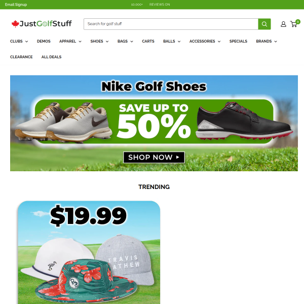 justgolfstuff.ca website