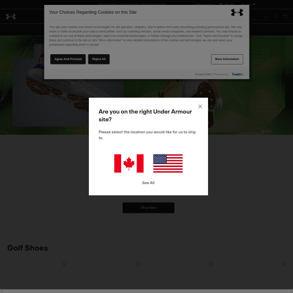 underarmour.ca website