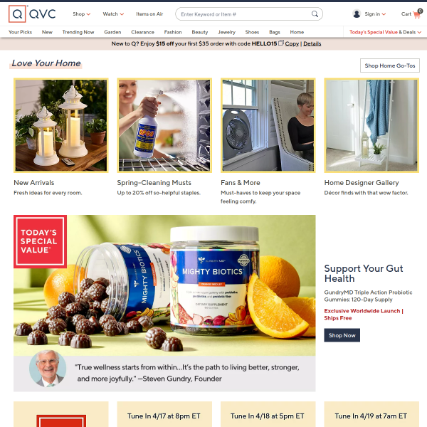 QVC website