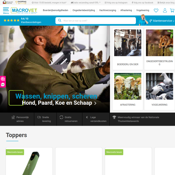macrovet.nl website