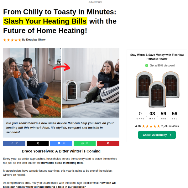 getflexheat.com website