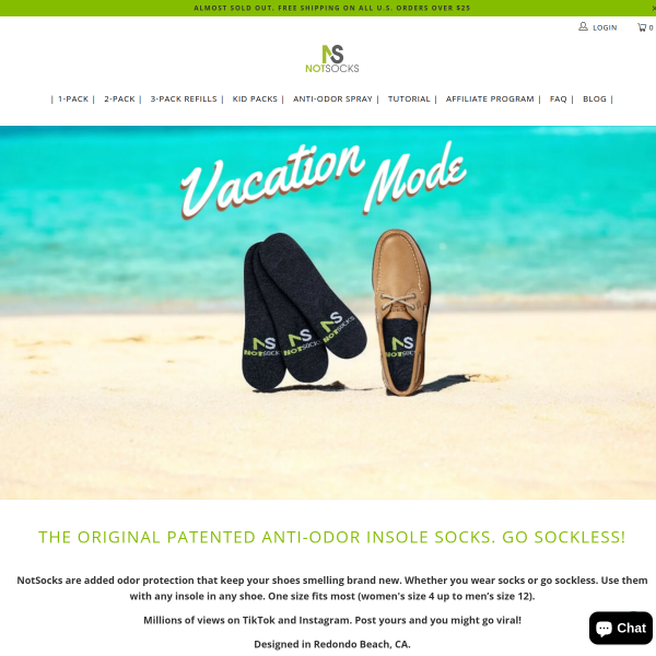 notsocks.com website
