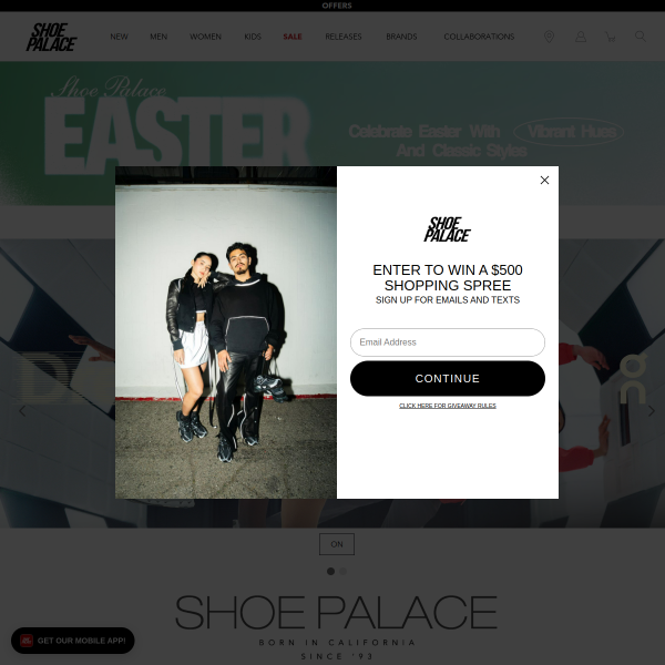 Shoe Palace website