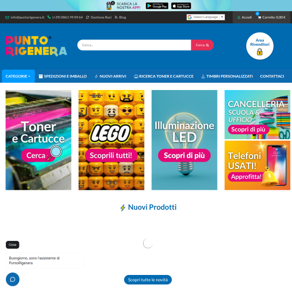 puntorigenera.com website