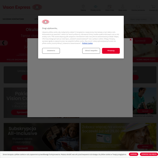 visionexpress.pl website