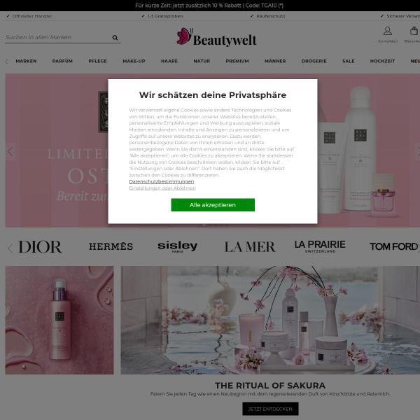 beautywelt.de website