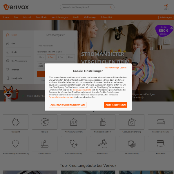 verivox.de website