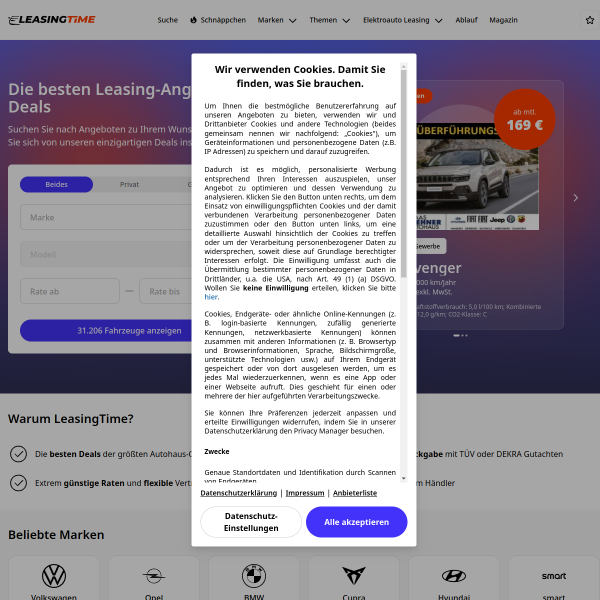 leasingtime.de website