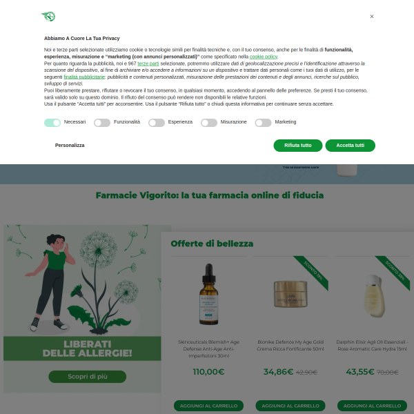farmacievigorito.it website