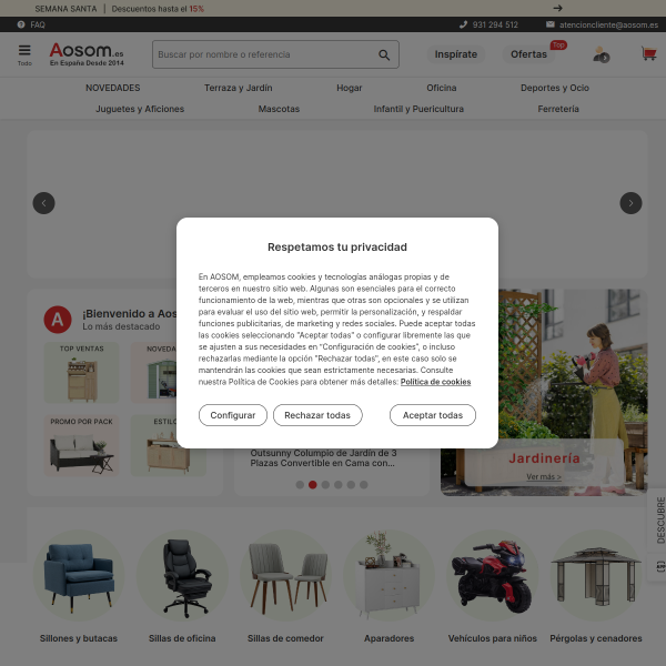 aosom.es website