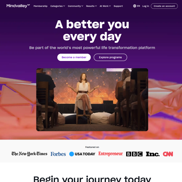 mindvalley website
