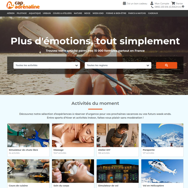 cap-adrenaline.com website