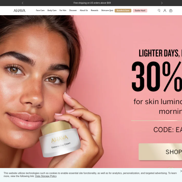 Ahava website