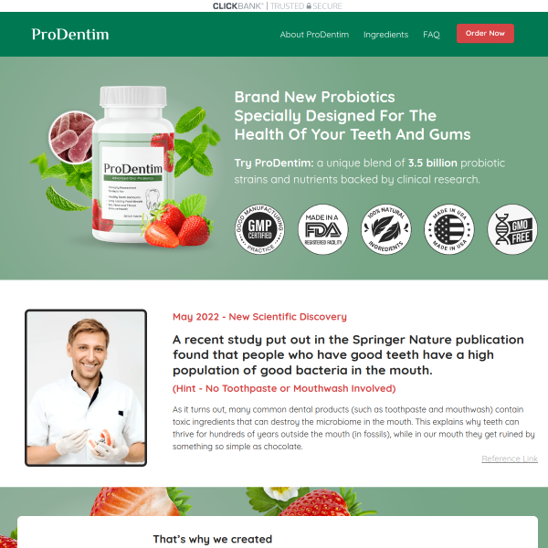 prodentim.com website