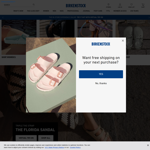 Birkenstock website