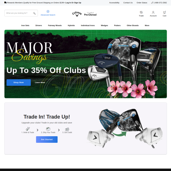 Callaway Pre-Owned website